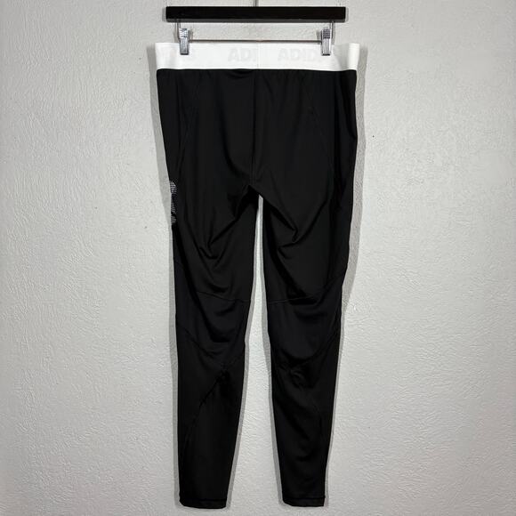 Adidas Leggings Athletic Sport Black Ankle - XL - Picture 3 of 4